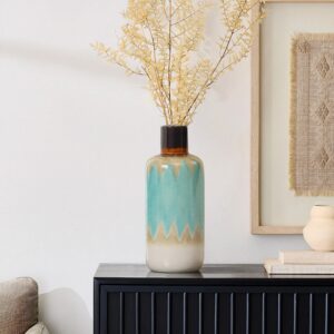 Jasper Stoneware Vase, 15.35" h