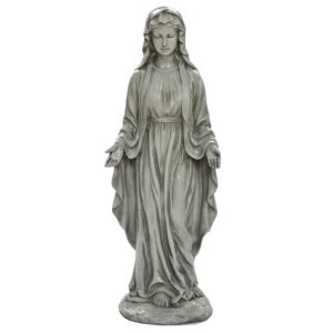 Grace MgO Virgin Mary Religious Garden Statue,Gray 30"