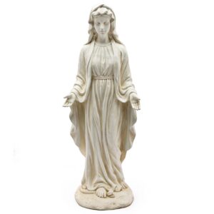 Grace MgO Virgin Mary Religious Garden Statue, Ivory 30''