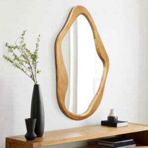 Flow Wood Frame Free Form Wall Mirror