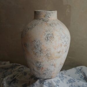 Venus handcrafted tall Stoneware Vase, 11.8" h