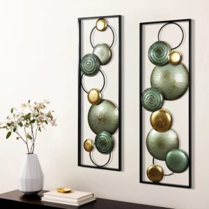 Glam dishes metal wall art, set of 2