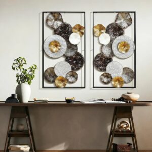 Farah metal wall art, set of 2